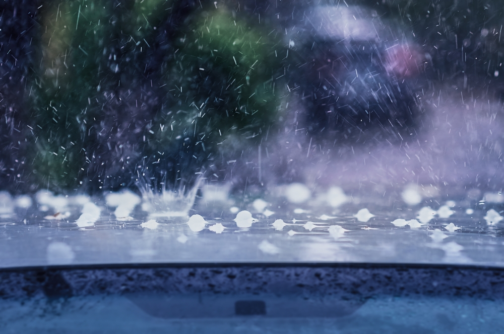 hail and rain